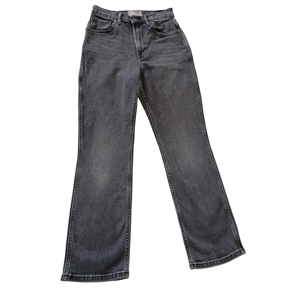 Everlane The Cheeky Bootcut Crop Jean Washed Black High‎ Rise 26x26 Stretch